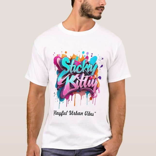 "Spelande Urban Vibes" T Shirt (Framsida)