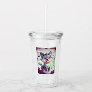 Spelande Varg Take Away Mugg