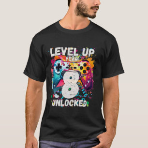 Spelande Vintage 8:e födelsedag 8 Åtta års gamling T Shirt