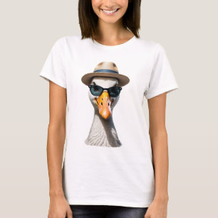 Spelande visksnört med solglasögon t shirt