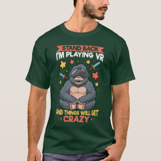 Spelande VR-spelare tjej T Shirt
