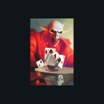 Spelandet i Djävulen Ken Gage Fantasy Canvastryck<br><div class="desc">Spelar Djävulen. 2023,  Ken Gage. Digital konst: popsurrealism.</div>
