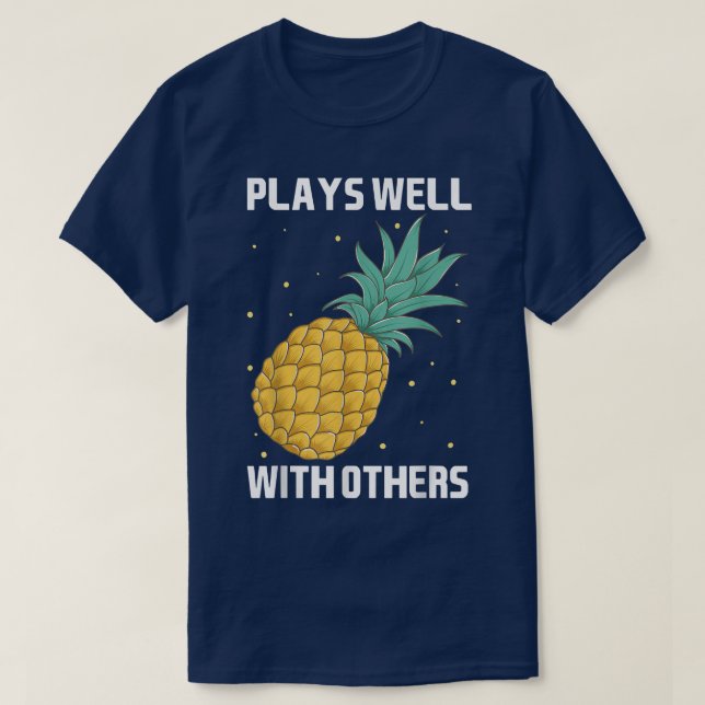Spelar bra med andra ananas frukt i designen t shirt (Design framsida)
