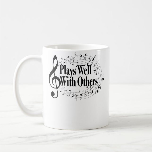 Spelar bra med andra Diskantnyckelband Orkester  Kaffemugg (Vänster)