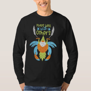 Spelar Bra Med Andra Swingers Par Grafisk D T Shirt