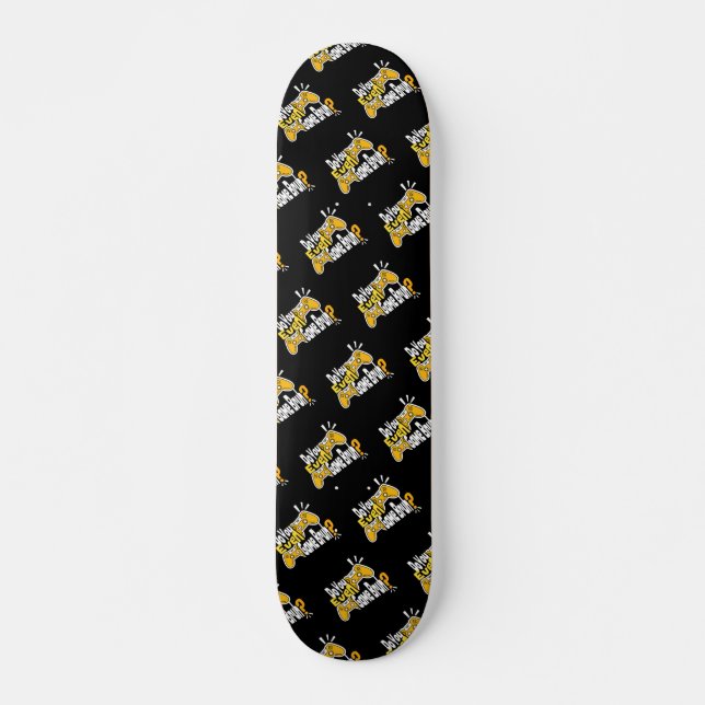 Spelar du ens Bruh? Mini Skateboard Bräda 18,5 Cm (Framsida)
