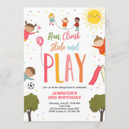 Spelar födelsedagen Inbjudan Party i nationalparke