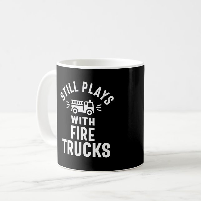 Spelar fortfarande med Fireworks Kaffemugg (Framsida vänster)