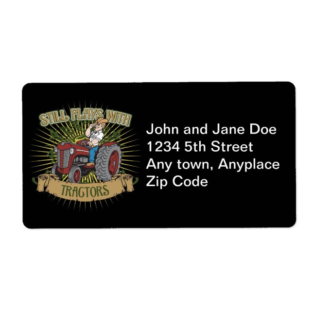 Spelar fortfarande med röda traktorer fraktsedel (Framsidan)