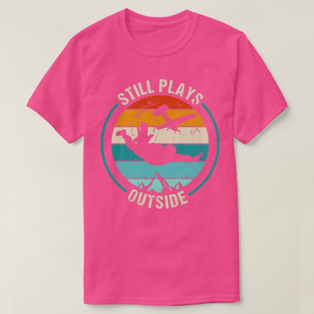 Spelar fortfarande utanför Skydiver Paragliding Fa T Shirt (Design framsida)