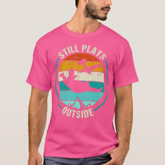 Spelar fortfarande utanför Skydiver Paragliding Fa T Shirt