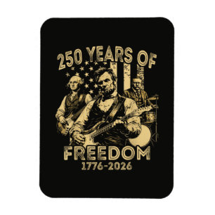 Spelar gitarr 4 juli 250-årsjubileum magnet