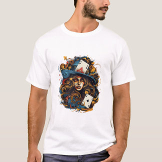 spelar gotiska kortspel t shirt
