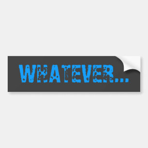 SPELAR INGEN ROLL... Bumper Sticker Bildekal