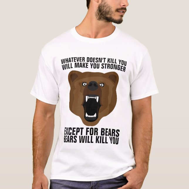 SPELAR INGEN ROLL DOESN DÖDA DU GÖR STARKARE BÄRAR TEE SHIRT (Framsida)