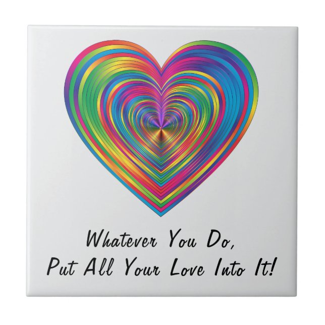 "Spelar ingen roll du gör" Kakelplatta (Framsidan)