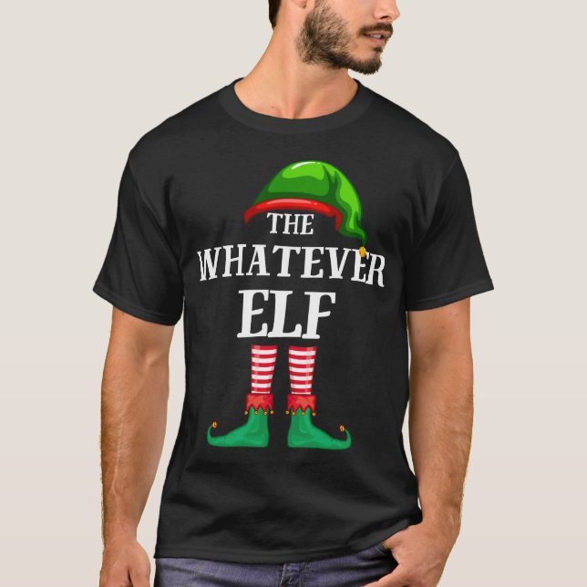 Spelar ingen roll Elf Matching Family jul Pajama T Shirt (Framsida)