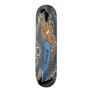 Spelar ingen roll flickaSkateboard Old School Skateboard Bräda 18 Cm