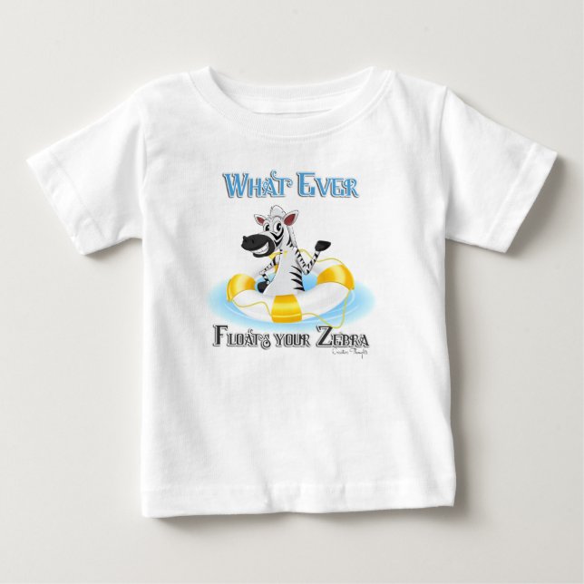 Spelar ingen roll Flyt din Zebra T-shirt (Framsida)