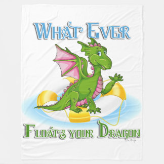 Spelar ingen roll Flyt Dragon Cute Fleecefilt