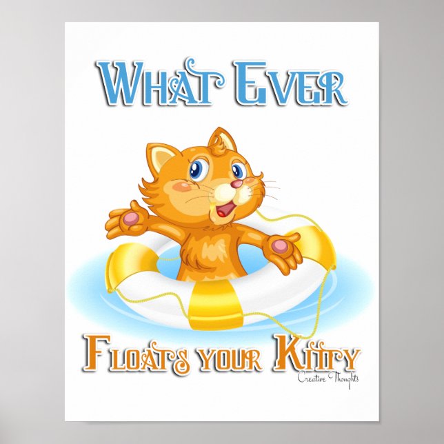 Spelar ingen roll Flyt Kattunge Poster (Framsidan)