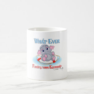 Spelar ingen roll Flyter din Baby elefant Kaffemugg