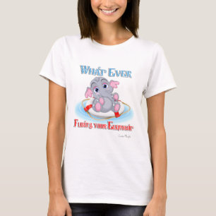Spelar ingen roll Flyter din Baby elefant Tee