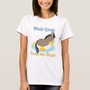 Spelar ingen roll Flyter din Donkey T Shirt