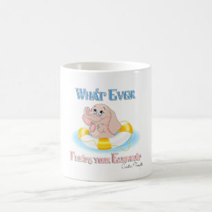 Spelar ingen roll Flyter din elefant 4 Kaffemugg