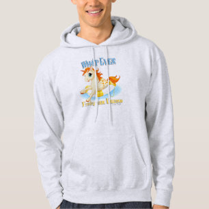 Spelar ingen roll Flyter din enhörning Sweatshirt Med Luva