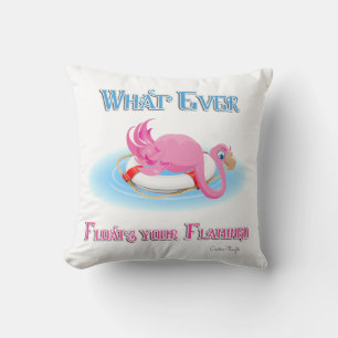 Spelar ingen roll Flyter din Flamingo 3 Kudde