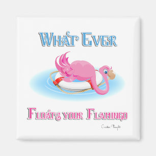 Spelar ingen roll Flyter din Flamingo 3 Magnet