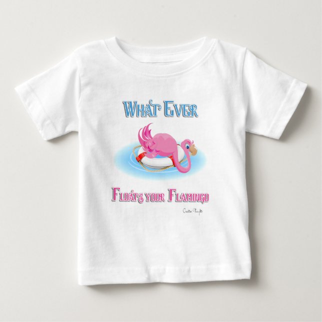 Spelar ingen roll Flyter din Flamingo 3 T Shirt (Framsida)
