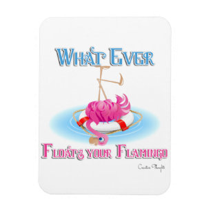 Spelar ingen roll Flyter din Flamingo Magnet