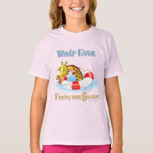 Spelar ingen roll Flyter din Giraffe 2 T-shirt