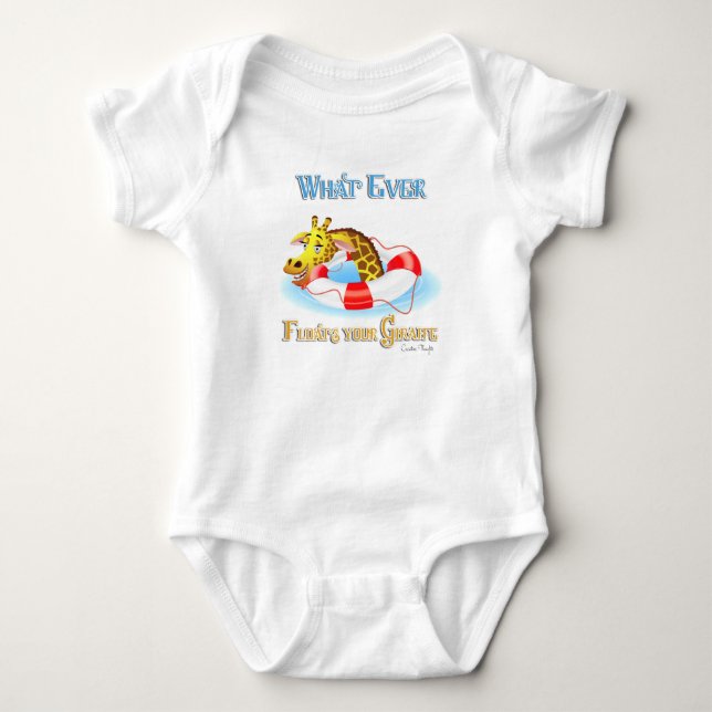 Spelar ingen roll Flyter din Giraffe 2 T-shirt (Framsida)