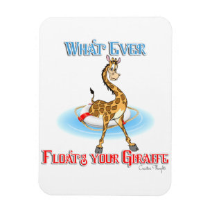 Spelar ingen roll Flyter din Giraffe Magnet