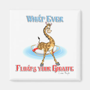 Spelar ingen roll Flyter din Giraffe Magnet