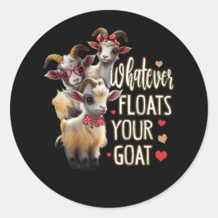 Spelar ingen roll Flyter din goat Älskare Mamma Ba Runt Klistermärke