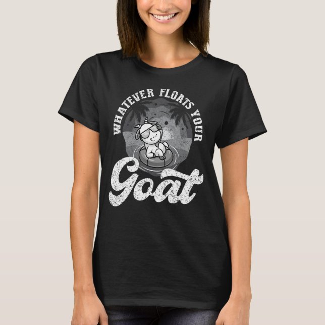 Spelar ingen roll Flyter din Goat Boys Girls Farme T Shirt (Framsida)