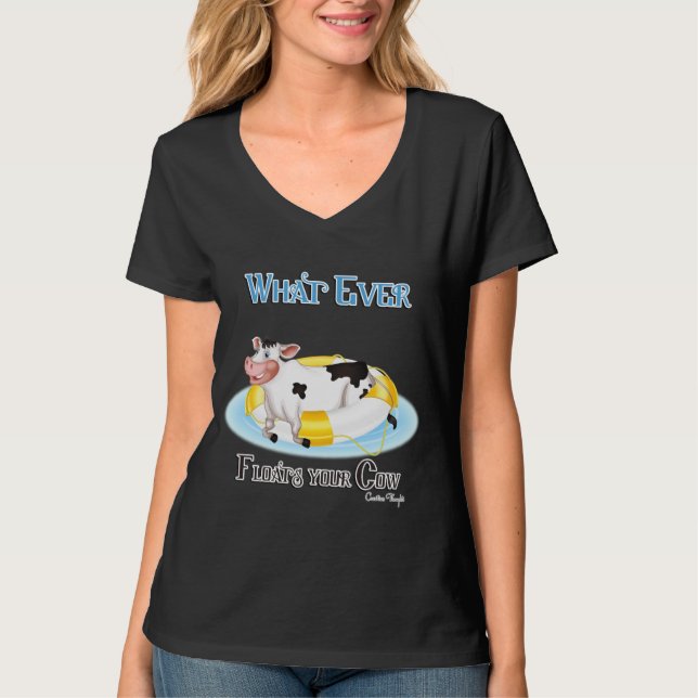 Spelar ingen roll Flyter din kö Tee Shirt (Framsida)