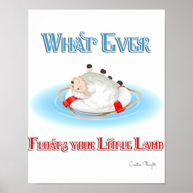 Spelar ingen roll Flyter din lilla lampa Poster (Framsidan)