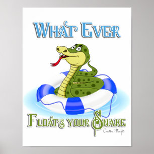 Spelar ingen roll Flyter din ögonblicksbild Poster
