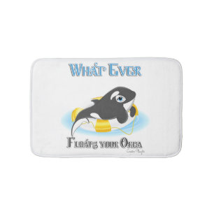 Spelar ingen roll Flyter din Orca Whale Badrumsmatta