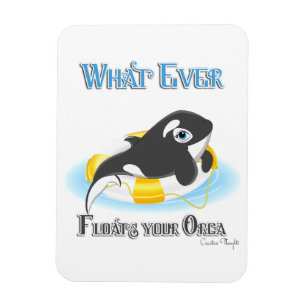 Spelar ingen roll Flyter din Orca Whale Magnet