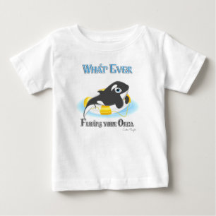 Spelar ingen roll Flyter din Orca Whale T-shirt