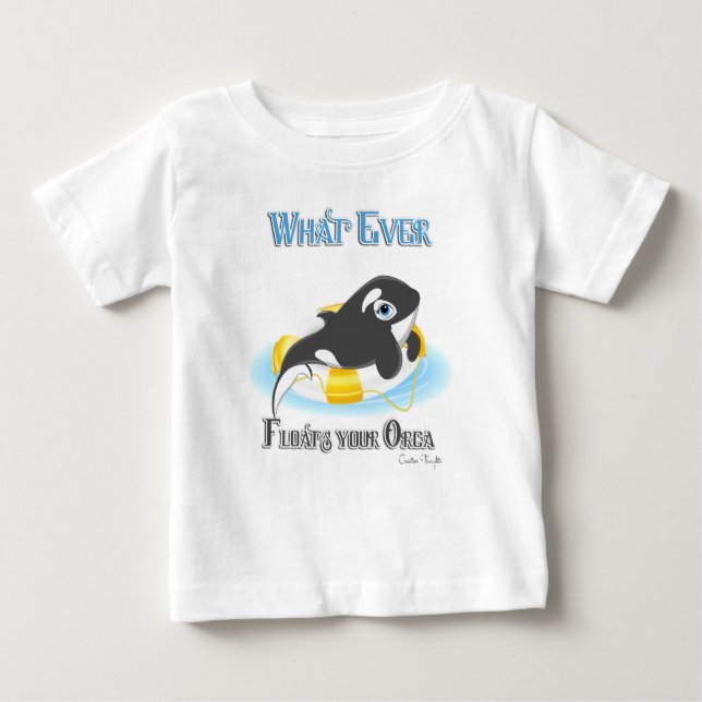 Spelar ingen roll Flyter din Orca Whale T-shirt (Framsida)