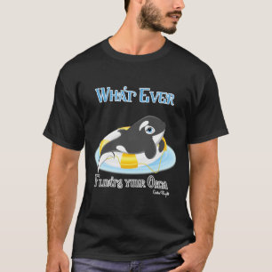Spelar ingen roll Flyter din Orca Whale Tee Shirt