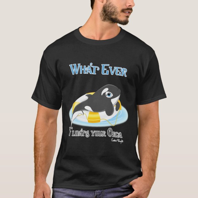 Spelar ingen roll Flyter din Orca Whale Tee Shirt (Framsida)