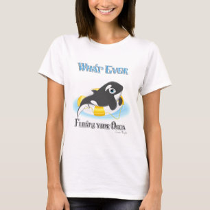 Spelar ingen roll Flyter din Orca Whale Tee Shirt